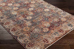 Trapeza Traditional Burgundy Area Rug
