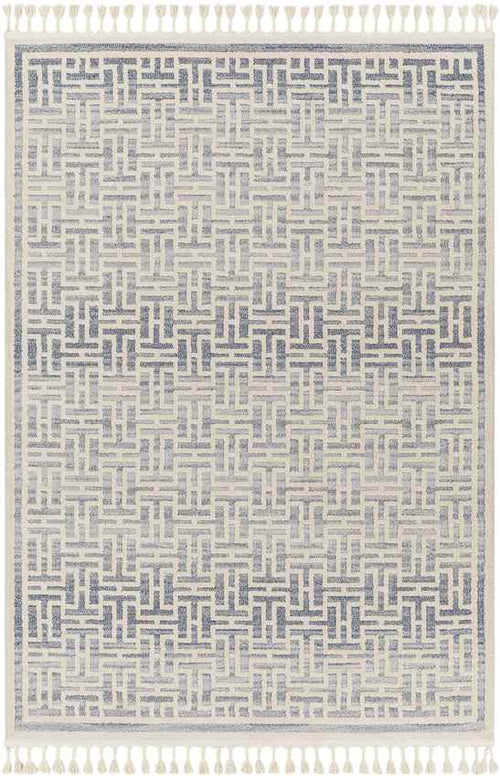 Asomatos Modern Navy Area Rug