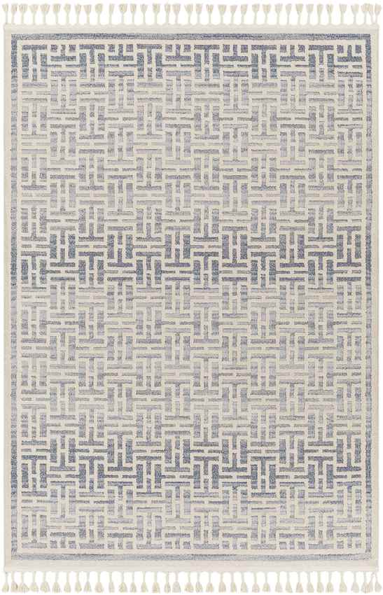 Asomatos Modern Navy Area Rug