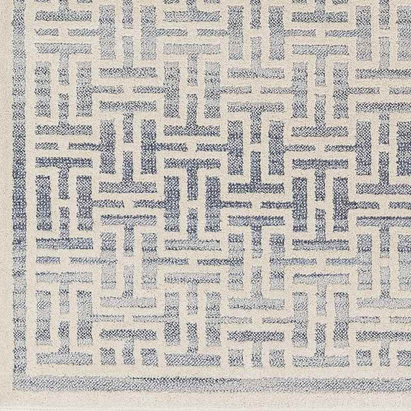 Asomatos Modern Navy Area Rug