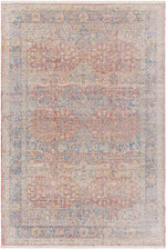 Kalavasos Traditional Burnt Orange Area Rug