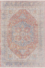 Millia Traditional Burnt Orange Area Rug