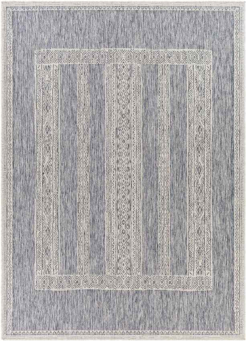 Iowa Falls Global Navy Area Rug