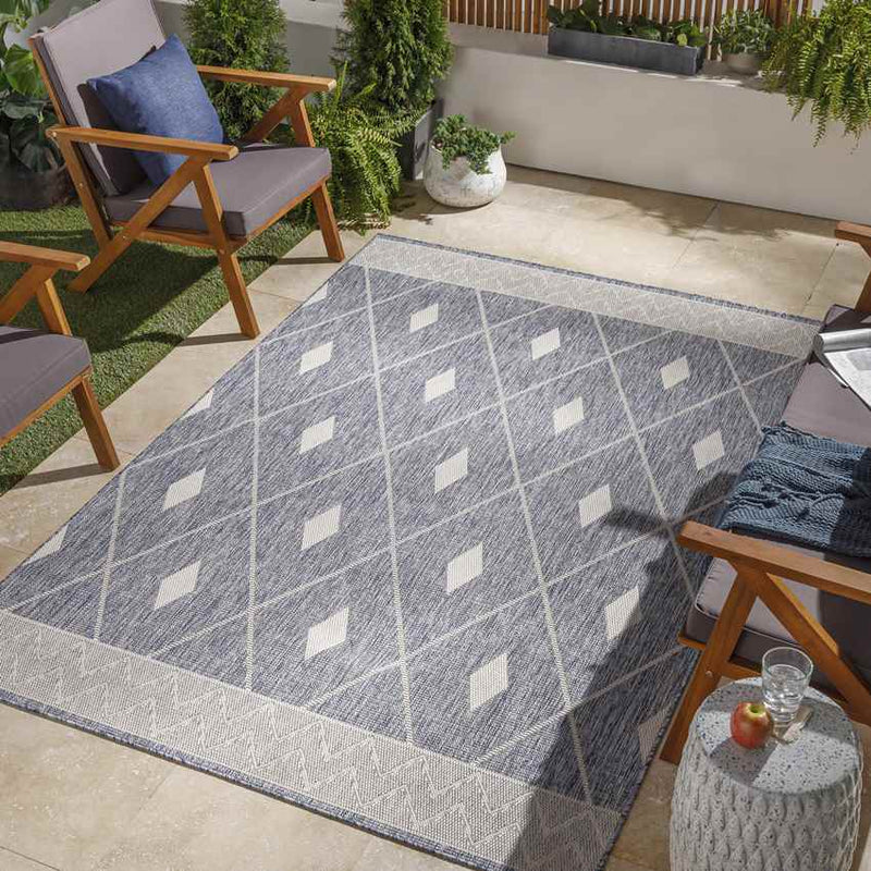 Keomah Village Global Dark Blue Area Rug