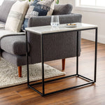 Teuva White End Table