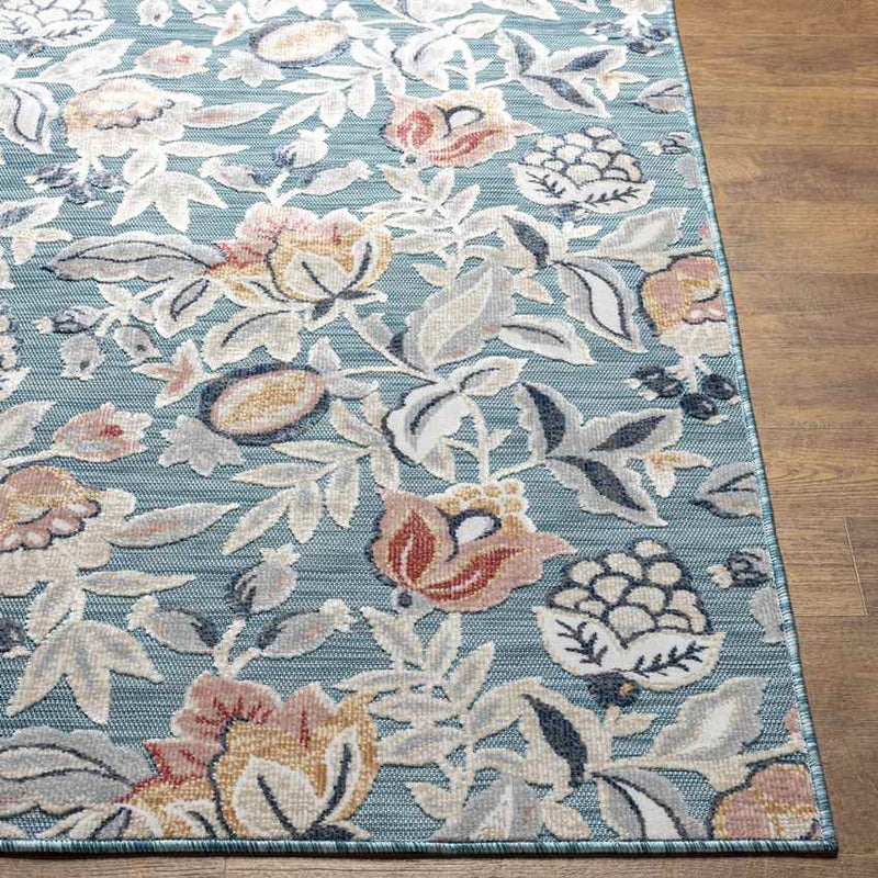 Damar Cottage Dark Teal Area Rug