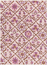 Kechi Global Light Pink Area Rug