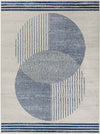 Lakin Modern Navy Blue Area Rug