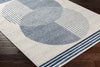 Lakin Modern Navy Blue Area Rug