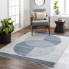 Lakin Modern Navy Blue Area Rug