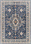 Anthon Traditional Dark Blue Area Rug