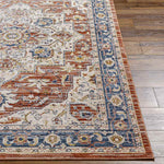 Asbury Traditional Dark Red Area Rug