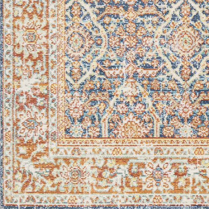 Rodman Traditional Orange Area Rug