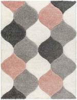 Saylor Modern Coral/Ivory Area Rug