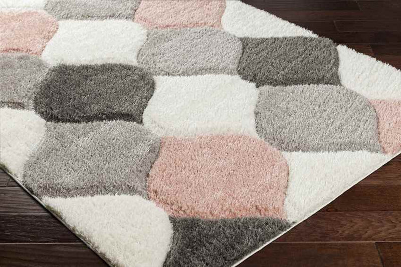 Saylor Modern Coral/Ivory Area Rug