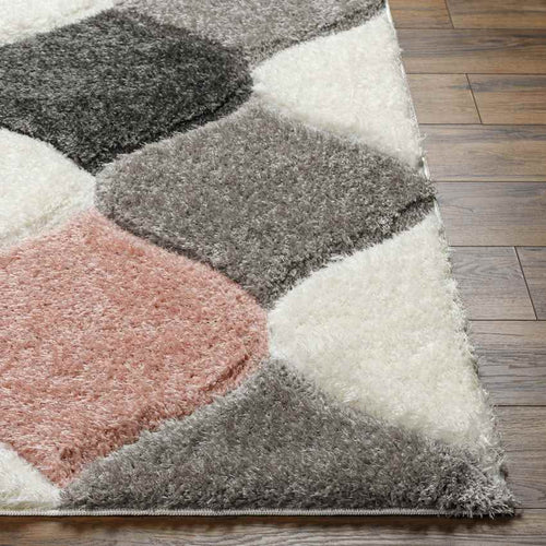 Saylor Modern Coral/Ivory Area Rug