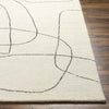 Hugoton Modern White/Black Area Rug