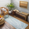 Smolan Coastal Light Teal Area Rug
