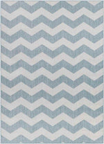 Spring Global Sky Blue/Ivory Area Rug