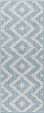 Squaw Global Sky Blue/Off-White Area Rug