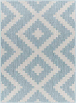 Squaw Global Sky Blue/Off-White Area Rug