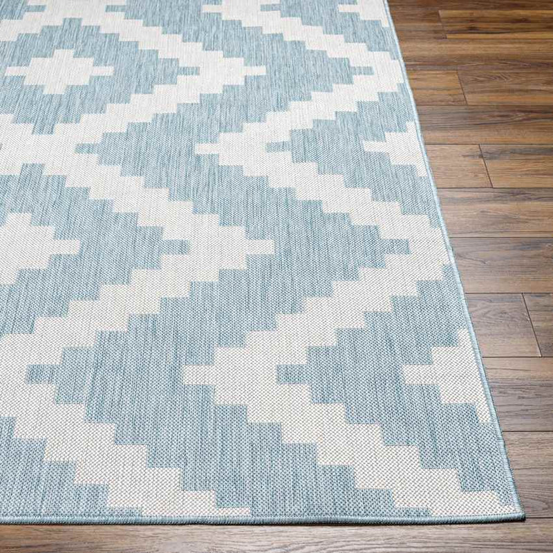 Squaw Global Sky Blue/Off-White Area Rug