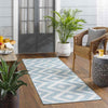 Squaw Global Sky Blue/Off-White Area Rug