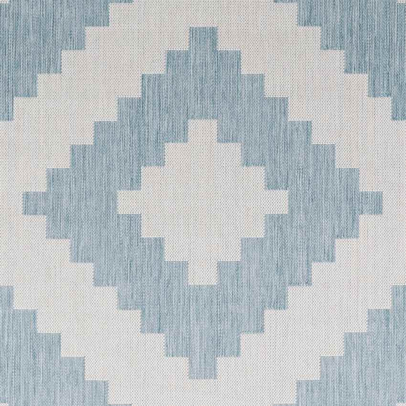 Squaw Global Sky Blue/Off-White Area Rug