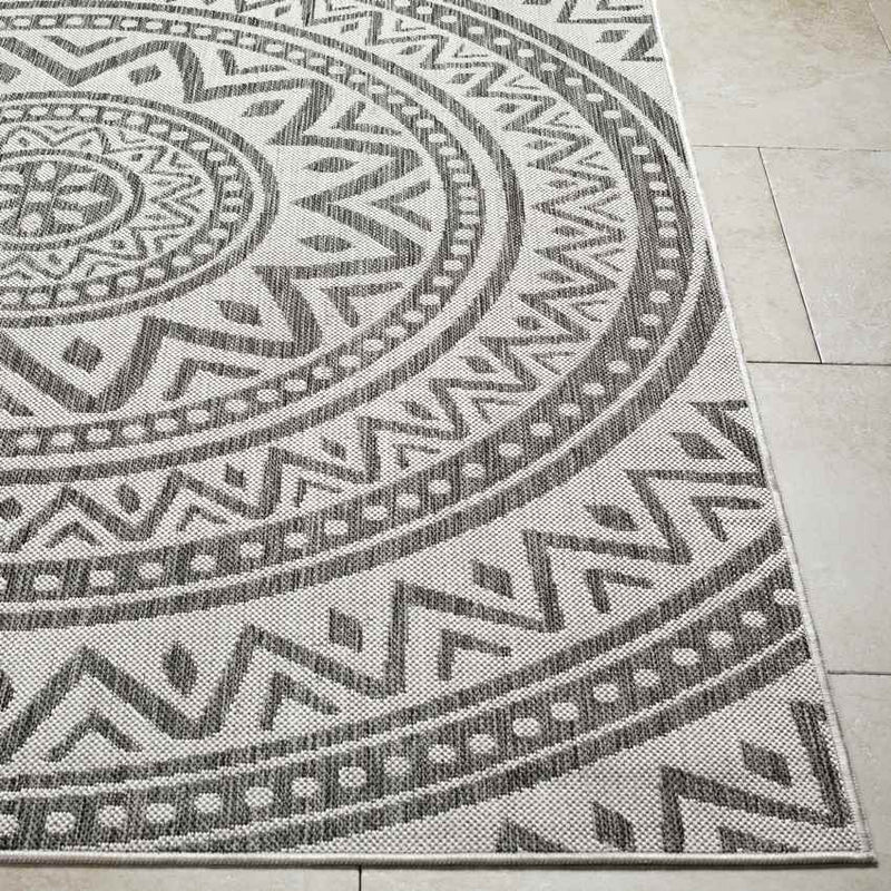 St Ansgar Global Silver Gray/Medium Gray Area Rug