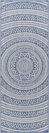St Ansgar Global Navy/Silver Gray Area Rug