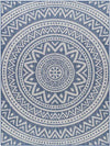 St Ansgar Global Navy/Silver Gray Area Rug