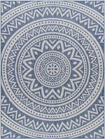 St Ansgar Global Navy/Silver Gray Area Rug