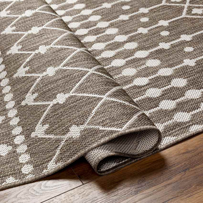 St Mary Global Dark Brown/Off-White Area Rug