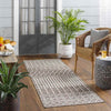 St Mary Global Dark Brown/Off-White Area Rug