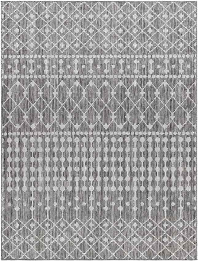 St Mary Global Smoke Gray/Off-White Area Rug