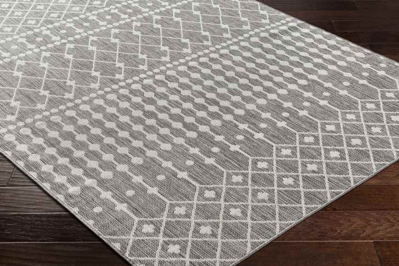 St Mary Global Smoke Gray/Off-White Area Rug
