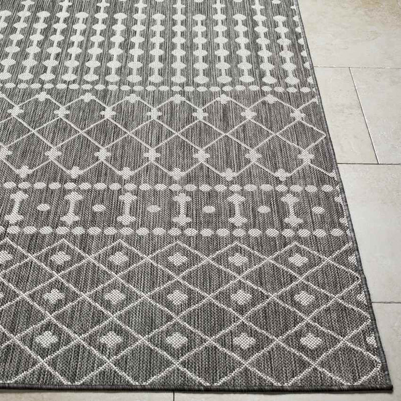 St Mary Global Smoke Gray/Off-White Area Rug