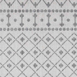St Mary Global Medium Gray/Off-White Area Rug