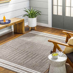 Struble Global Dark Brown Area Rug