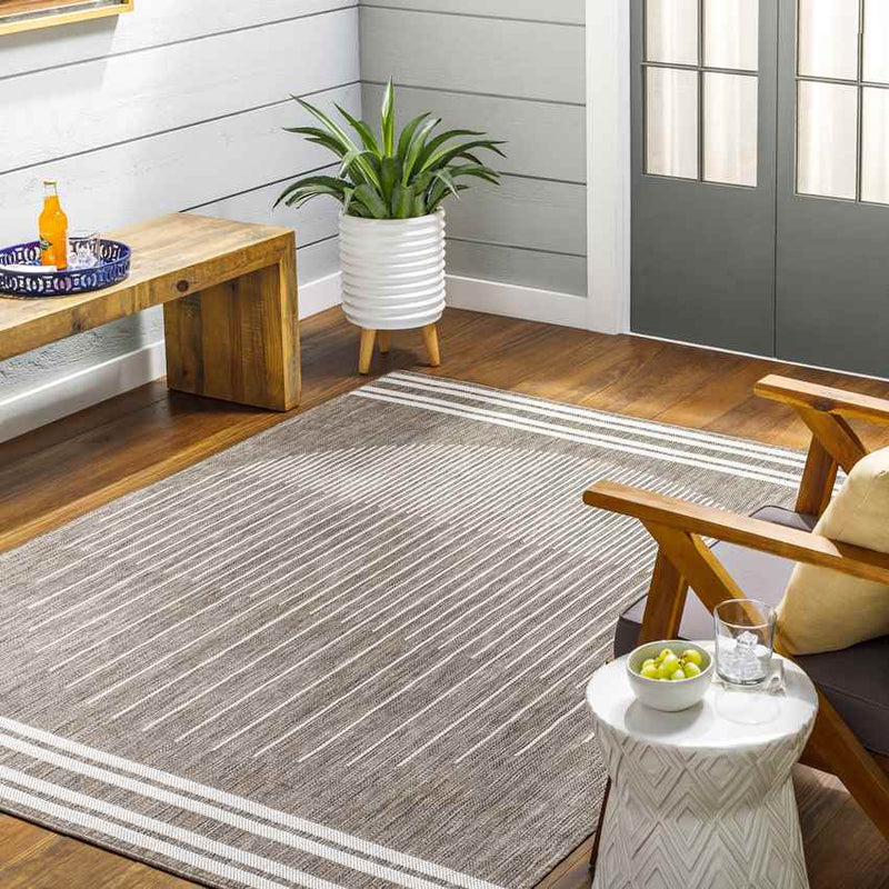 Struble Global Dark Brown Area Rug