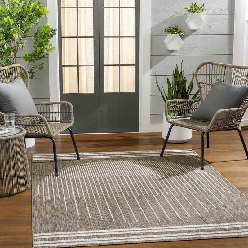 Struble Global Dark Brown Area Rug