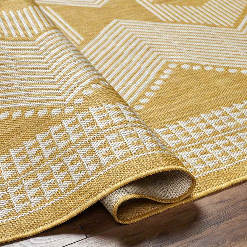 Templeton Global Silver Gray/Mustard Area Rug