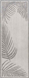 Tescott Coastal Dark Gray/Ivory Area Rug