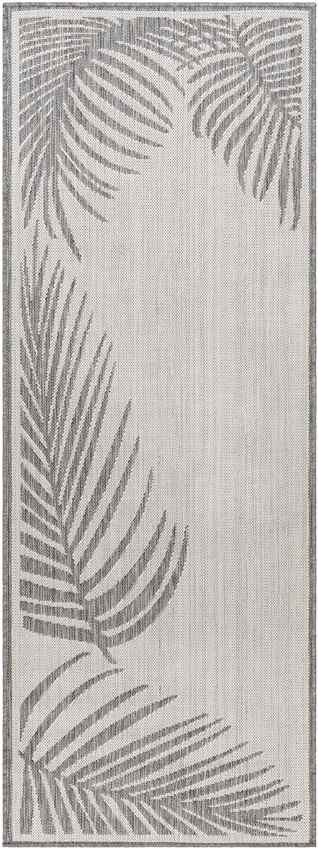 Tescott Coastal Dark Gray/Ivory Area Rug