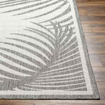 Tescott Coastal Dark Gray/Ivory Area Rug