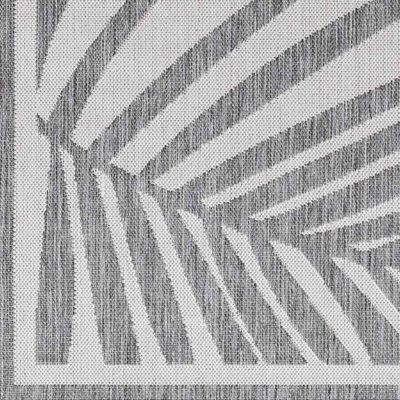 Tescott Coastal Dark Gray/Ivory Area Rug