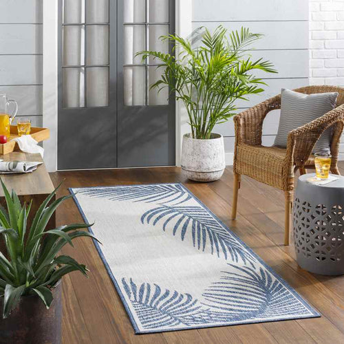 Tescott Coastal Navy/Ivory Area Rug