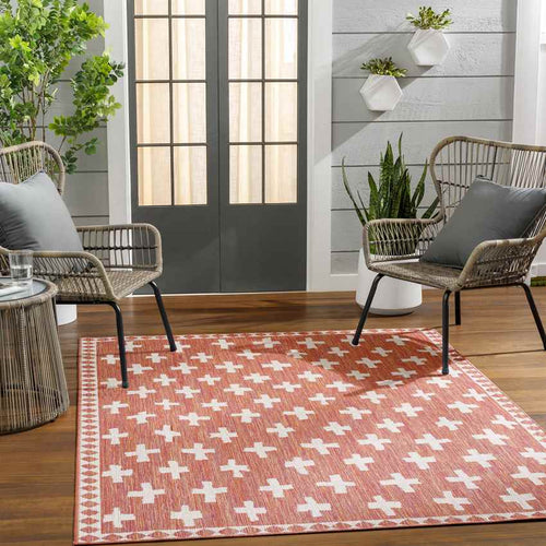 Thornhill Global Dark Coral Area Rug