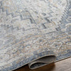 Emmett Traditional Navy Blue Washable Area Rug