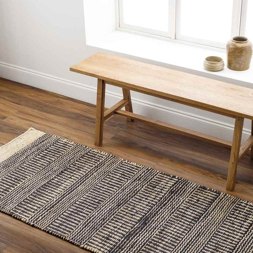 Cylinder Rustic Dark Brown/Black Area Rug